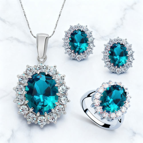 ELENA · Completo Collana, Orecchini e Anello