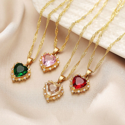 JUANA · Collar Corazón de Colores