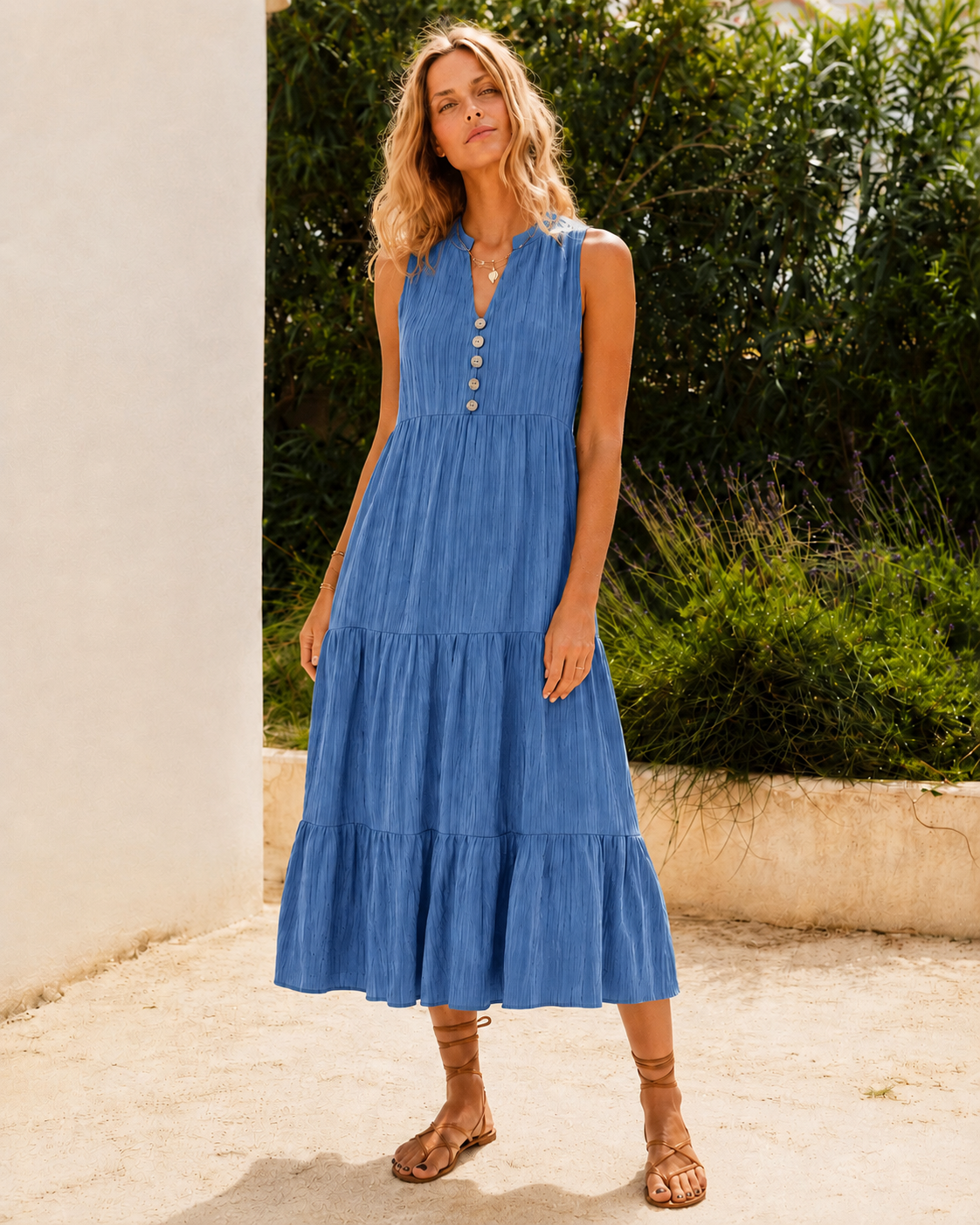MIRELA · Vestido Plisado