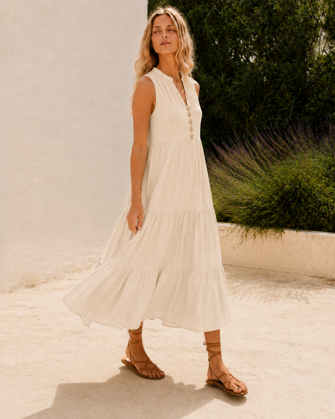 MIRELA · Vestido Plisado