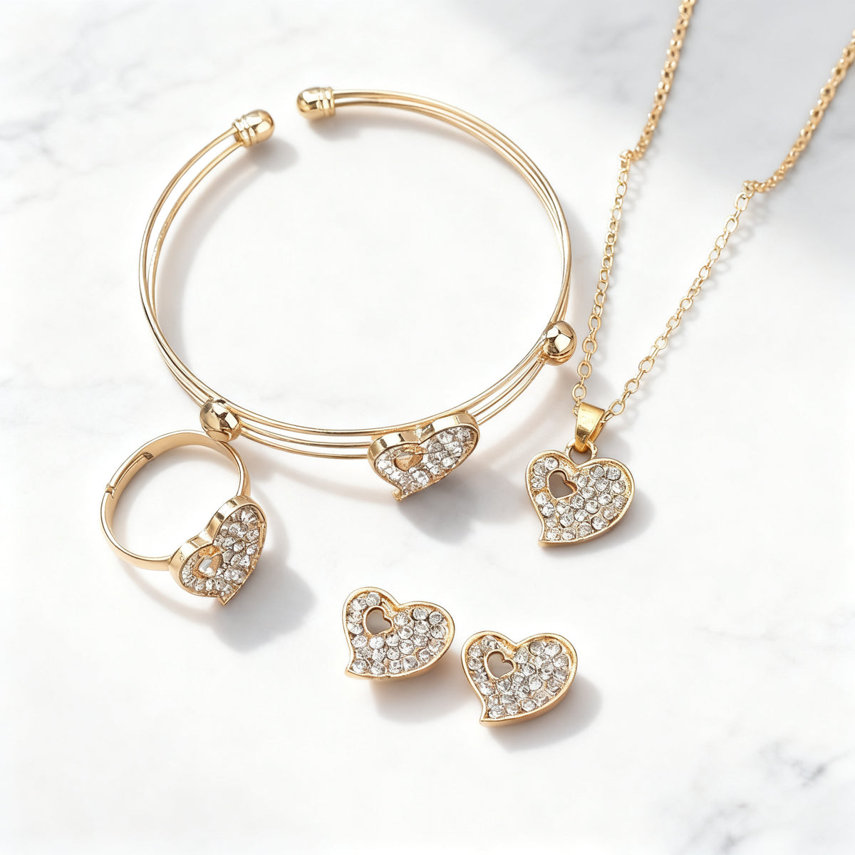 CARIÑO set de joyas corazón