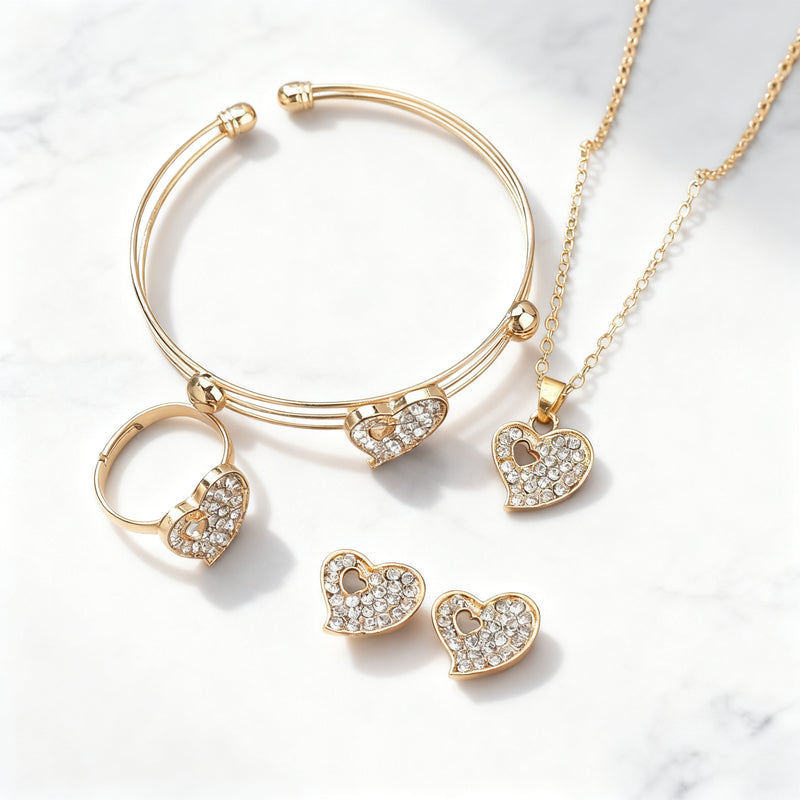 CARIÑO set de joyas corazón