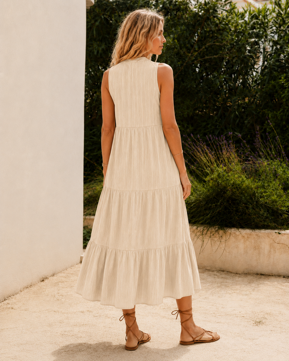 MIRELA · Vestido Plisado
