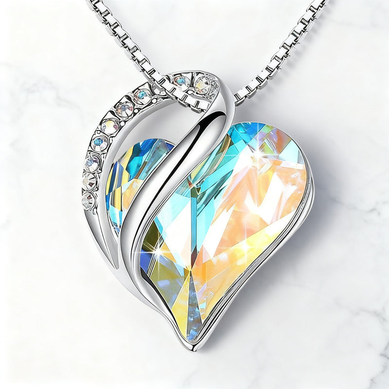 NIEVES collar corazón plata 925