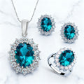 ELENA conjunto collar pendientes anillo